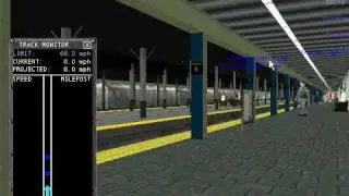 NY Subway train arrives at Kingsbridge Road