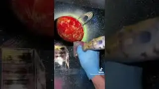 Учебное пособие по рисованию городского пейзажа спреем #spraypaint #howtopaint #spraypaintart