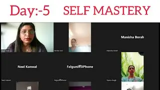 Self Mastery Course DAY-5 || PART -1 || PAYAL SHAH || LRSEC