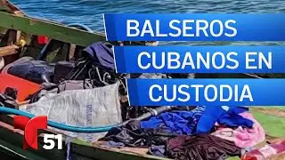 En custodia 52 balseros cubanos