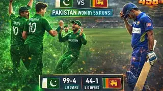 Pakistan vs Sri Lanka 🔥 Pakistan Won by 55 Runs | Real Cricket Match Highlights 💚