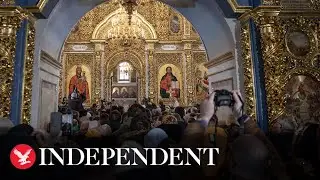 Ukrainians gather for first Christmas service in Kyiv Cathedral during Russian-ordered truce