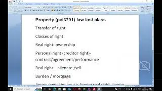 property law full class