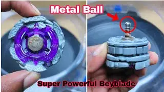 Super Powerful Beyblade I made🤩With Metal ball tip 🔥 Four Fusion Wheel Beyblade | In Hindi