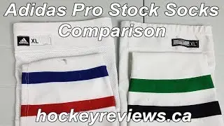Adidas Pro Stock Montreal Candiens Hockey Socks Comparison w/ CCM Reebok Edge