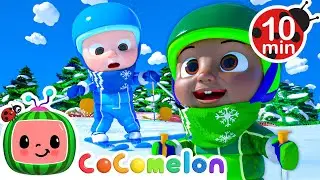 Ski Song ⛷️ 10 MIN LOOP |  Karaoke Nursery Rhymes & Kids Songs - CoComelon