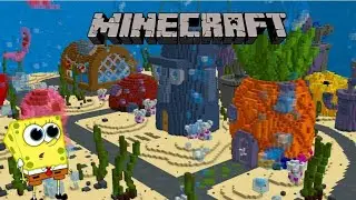 Я играю на карте Губки Боба в майнкрафте (обзор карты) | майнкрафт
