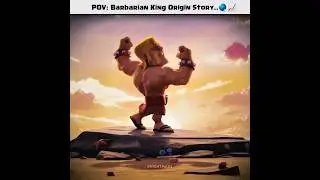 Barbarian King Origin Story 🔥#clashroyale #clashofclans