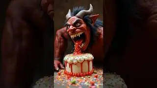 The horror eating cake😱😱.#aishorts #youtubeshorts #trendingshorts #shortsvideo