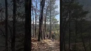 The hike to Slab town bluff on the Big Piney #hiking #bluffs #travel #nature #getoutside