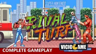 🎮 Rival Turf! (Super Nintendo) Complete Gameplay