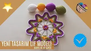 ✅️Çok sevilen✅️ keyifle ördüğüm ✅️Çiçek Çemberi lif modeli ve yapılışı