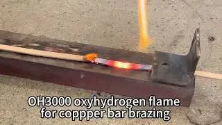 Okay Energy OH3000 Oxyhydrogen Flame for Copper Bar Brazing