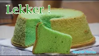 Zo maak je een Pandan Chiffon Cake van eiwitten. Het resultaat is ongelooflijk !|Chiffon Putih Telur