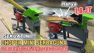 PELEPAH KELAPA HANCURR !! Review Mesin Ternak Serbaguna mini harga terjangkau 1 jutaan