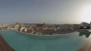 Ricoh Theta S 360-video fra taket av Nakar Hotell i Palma