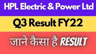 HPL Electric & Power Q3 Result | HPL Electric & Power Share Latest News