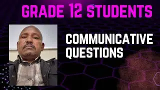 Grade 12 English questions on communicative activities