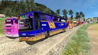KALLADA bus offroad bus driving + Logitech G29 steering wheel in Euro Truck Simulator 2 Game