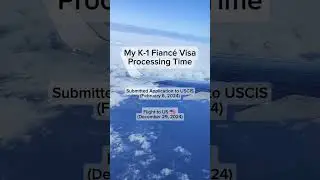 My K1 Visa Processing Time/ Took Only 10 Months! #k1visa #fiancevisa #K1visa2025 #fyp