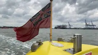 Harbor Ferry - from Harwich to Felixstowe the entire journey on 26.06.2022