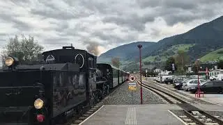 Einfahrt des Sonderzug 901 am 02.10.2025 in Uttendorf-Stubachtal