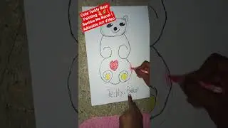 Cute Teddy Bear Painting 🧸🎨 | Bachhe Ne Banai | Adorable Art Video