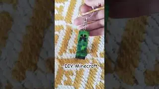 creeper craft|Minecraft keychain🔥#minecraft#diykeychain  #minecraftshorts#creepercraft#woodkeychain