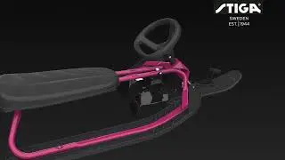 STIGA Snowracer Iconic, showing of the details