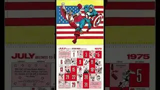 For July (and Independence Day): Classic Character Calendars #shorts