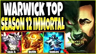 New OP Season 12 Warwick Top Lane IMMORTAL BUILD 🔥 LoL Top Warwick Preseason 2022 Gameplay