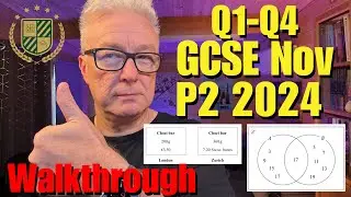Вопросы 1-4, часть 2, экзамен GCSE Edexcel, ноябрь 2024 г.
