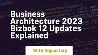 Business architecture 2023 bizbok 12 updates explained