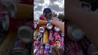 lots of empty cans!! #funny #satisfying #shortvideo #viralvideo #cat #fun #tiktok #oddlysatisfying