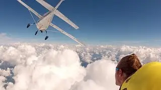 Epic Wingsuit cloud surfing (Living On A Cloud)