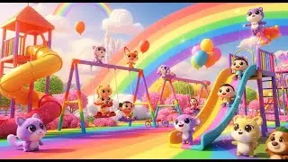 Rainbow Park Full of Colors and Fun 🌈🏞 | Preschool Color Learning Video | Fun Rainbow Colors  Kids