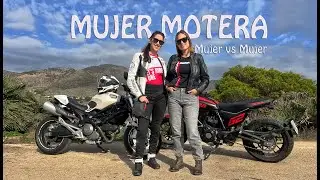 Mujer motera