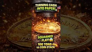 💰 Coins CRUSHED Under Hydraulic Press! Ultimate Satisfaction! 😌 #Coins#Crushing#HydraulicPress#ASMR