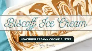 Biscoff No-Churn Ice Cream | Creamy Cookie Butter Bliss with Crunchy Crumbles!