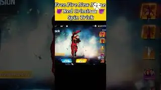 Free Fire New Neon Red Criminal Event Spin Trick #shorts #freefire