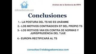 Errores de la sentencia del TS sobre IRPH