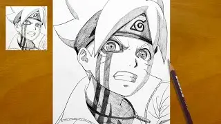 How to Draw Boruto Uzumaki Step by Step | Stunning Anime Art Process