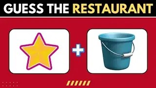 Can You Guess This Restaurant? 🍟😋 | Emoji Challenge