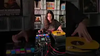 Scratching with DMC World Champion Dj Chmielix  🎚️🔥 #djmichelle #djchmielix #scratchdj