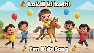 Lakdi Ki Kathi 🐎 | लकड़ी की काठी | Hindi Nursery Rhymes for Kids | Saihej Motion | 3D Animation