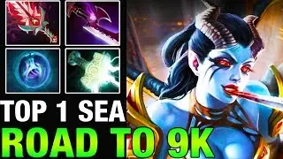 TOP 1 MMR SEA - inYourdreaM 9k MMR Plays Queen of Pain - Dota 2