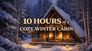 🔥 10 HOURS OF A COZY WINTER CABIN FIREPLACE | RELAXING FIRE SOUNDS & SNOWY AMBIENCE ❄️