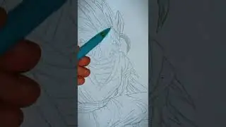 Majin buu VS goku ssj3✨ sketch #drawing #goku #art #drawingtechniques #dragonball #anime