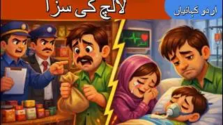 Lalach Ki Saza  | Cartoon Fairy Tale Moral Story for Kids | Urdu Kahani | hindi kahani