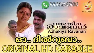O DILRUBA HD KARAOKE WITH LYRICS FOR MALE SOLO & DUET